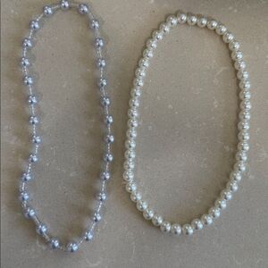 Elegant Pearl Necklace Set 2